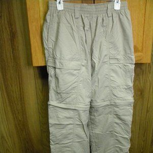 Columbia men's tan PFG lightweight zip off pants / L